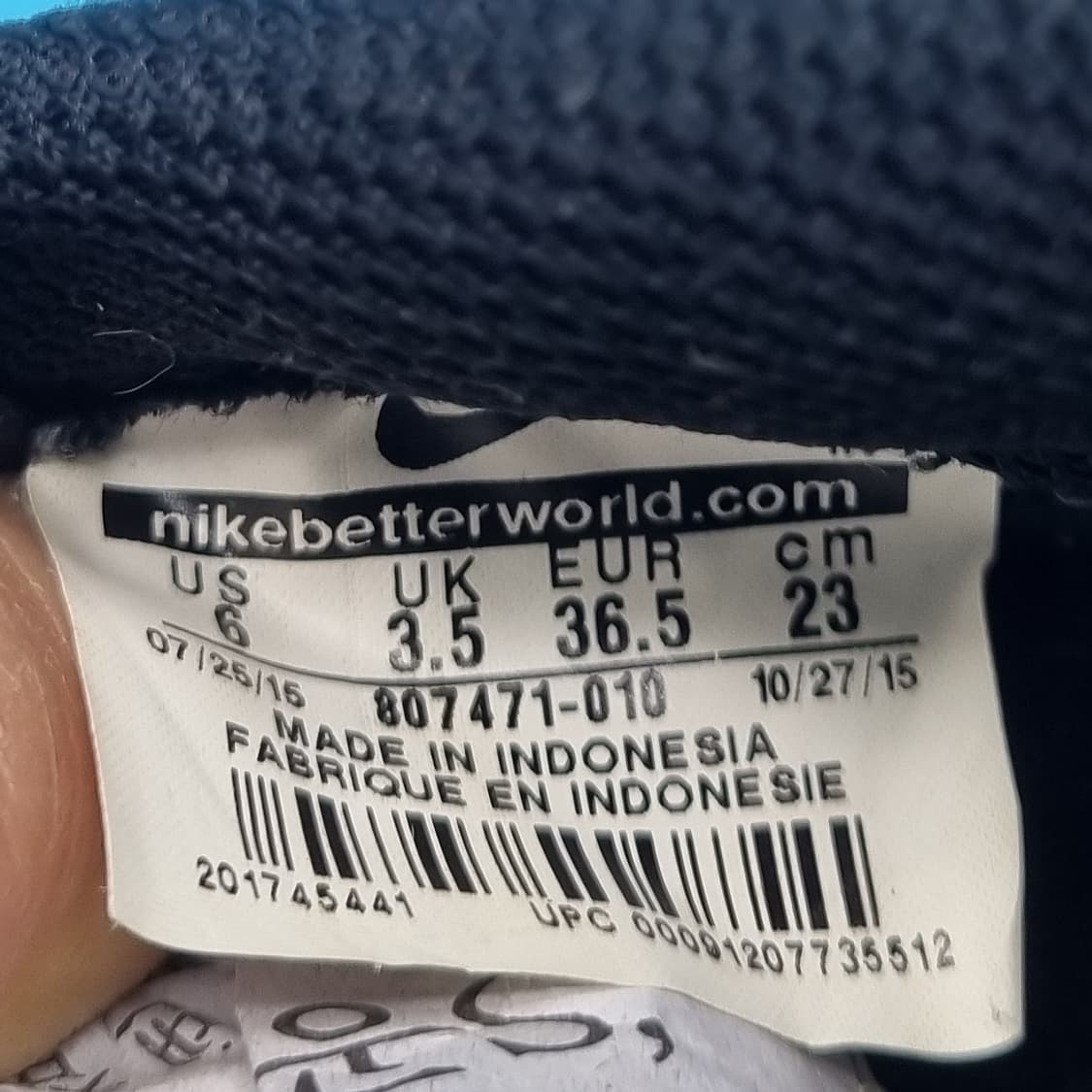 oo 나이키 코르테즈 레더 검흰 여성운동화230 상품이미지6