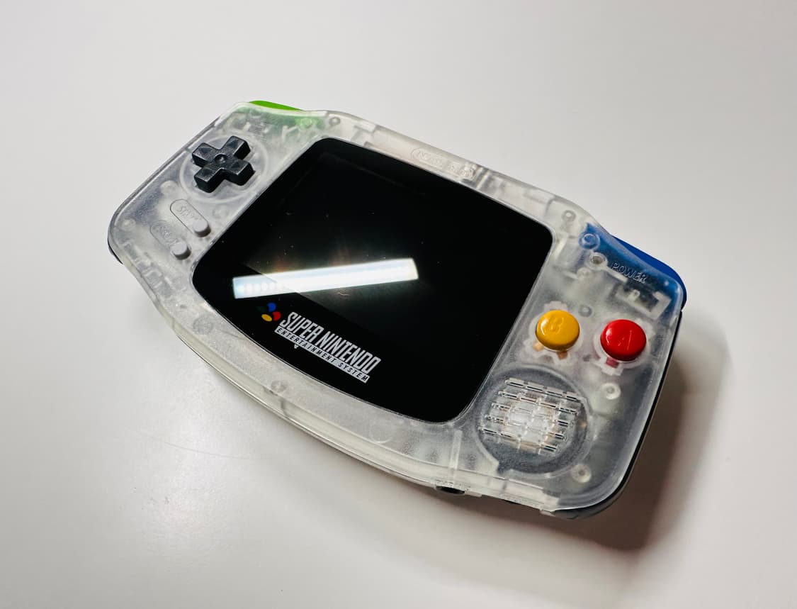 닌텐도 GBA 게임보이 어드밴스 백라이트 슈퍼패미컴 클리어 에디션 판매 상품이미지5