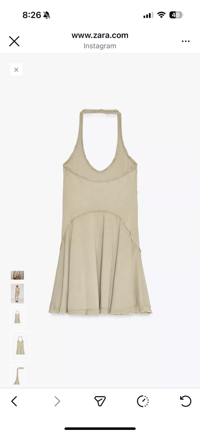 자라 GODETS 미니 원피스 상품이미지3