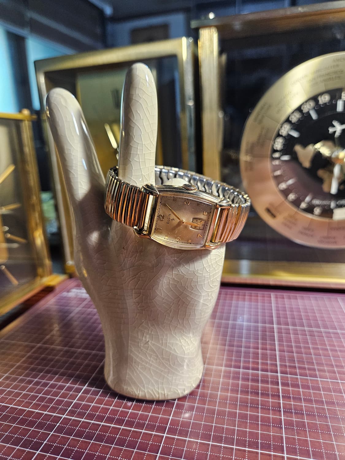 엘진 빈티지 수동 듀라파워(1950) 핸드와인딩 금장 시계 상품이미지1