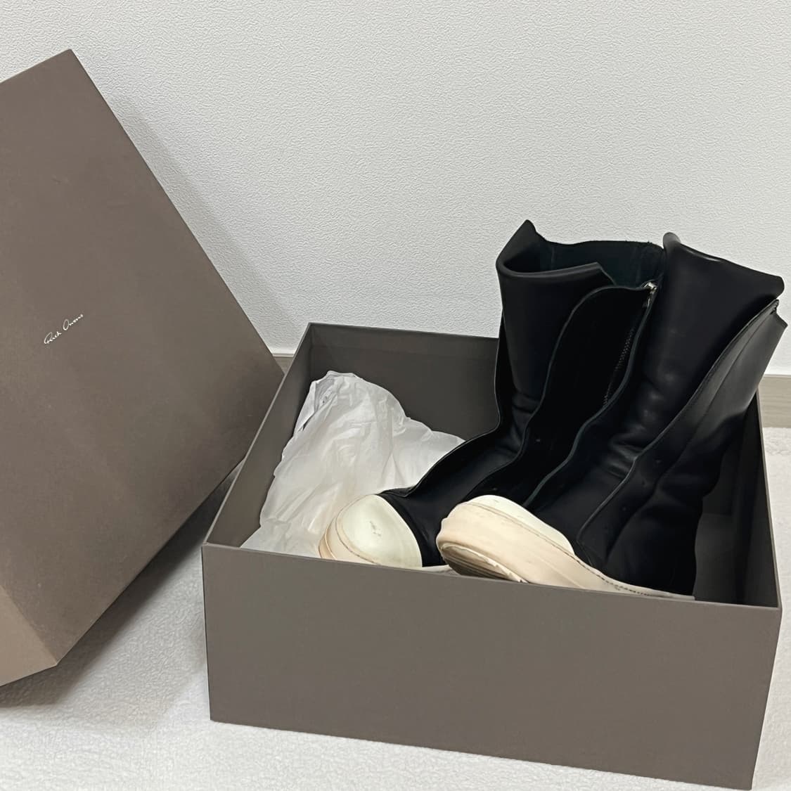 릭오웬스 15FW 롱라몬즈 부츠 블랙 LVBP 상품이미지4