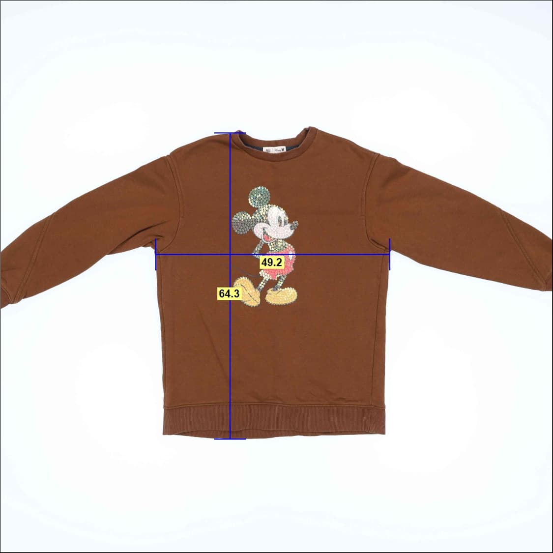 [55] 디즈니 여성 미키마우스 스팽클 기모 맨투맨 1215H1 상품이미지5