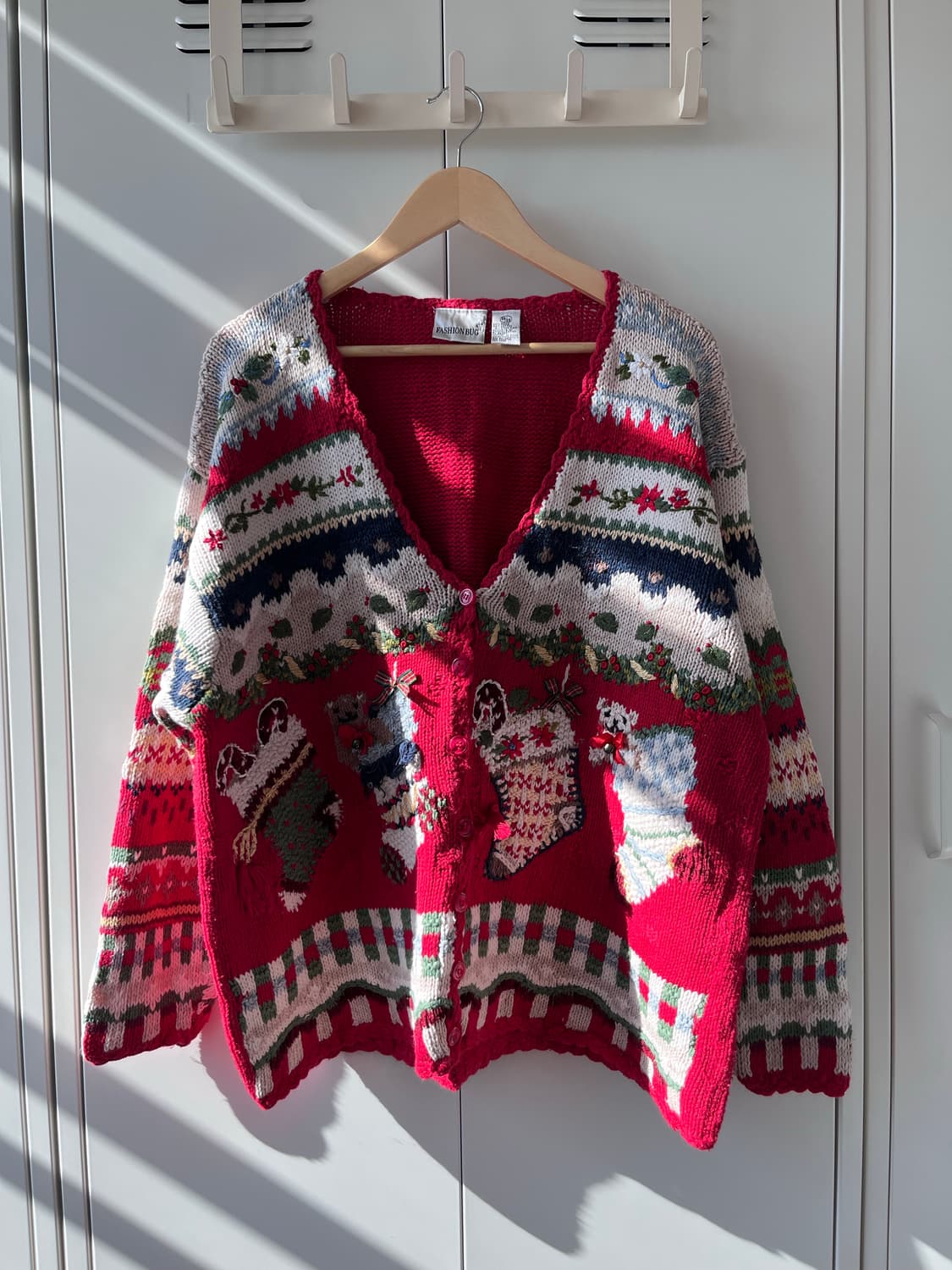 Fashion bug 크리스마스 양말 핸드메이드 니트 가디건  상품이미지5