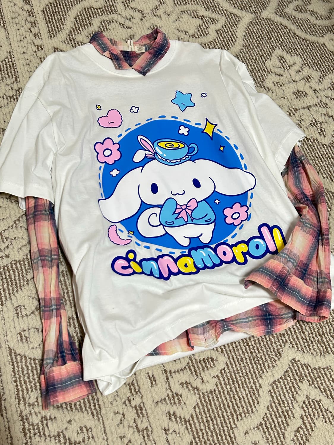 산리오 시나모롤 핑크 코디셋 너드 니혼진깔 상품이미지1