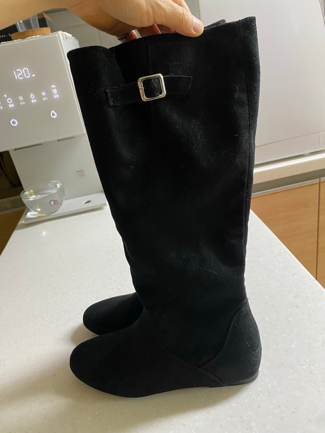 스웨이드 롱부츠 상품이미지4