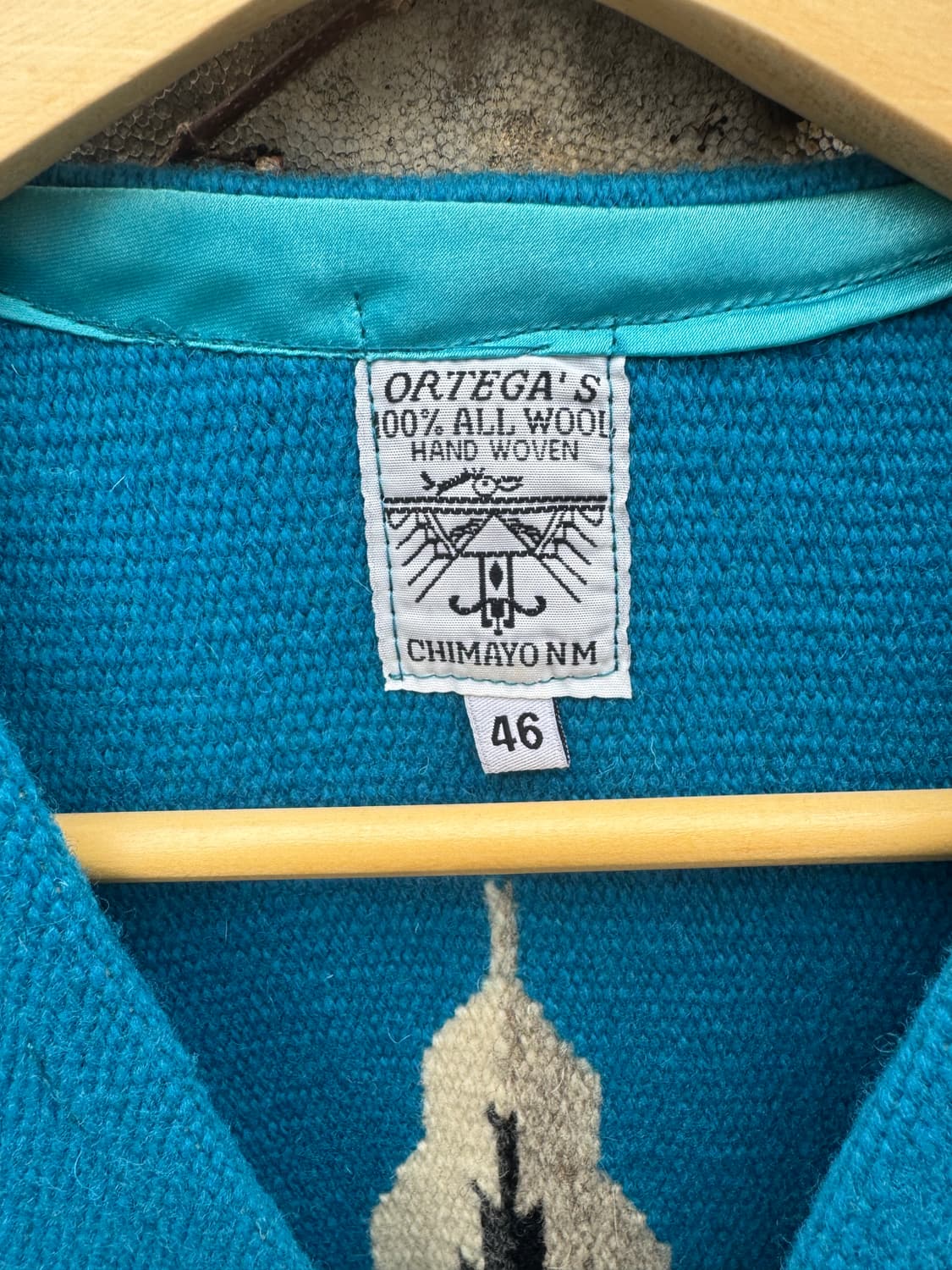 오르테가 핸드 우븐 울 네이티브 웨스턴 나바호 치마요 베스트 조끼 상품이미지6