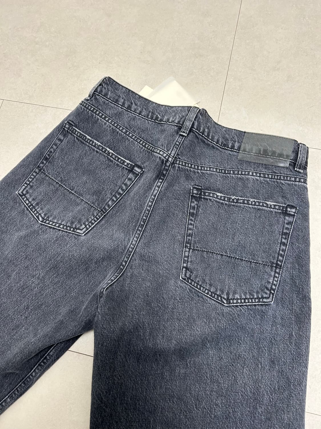 아워레가시 써드컷 슬래시 데님 블랙 상품이미지3