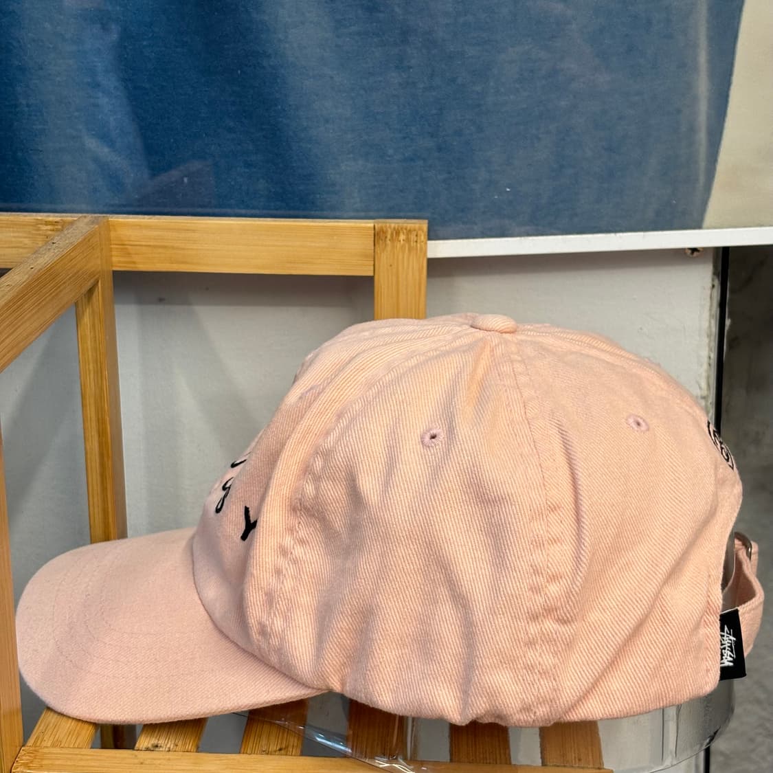 스투시 스펠아웃 라이트 핑크 볼캡 OS 상품이미지3