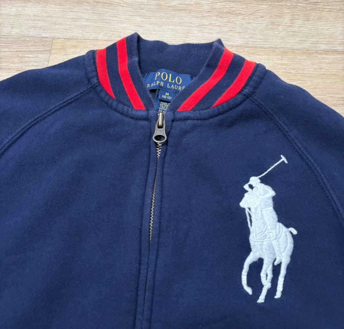 정품 폴로랄프로렌 네이비 빅포니 니트집업 (여성 44!!) 상품이미지3