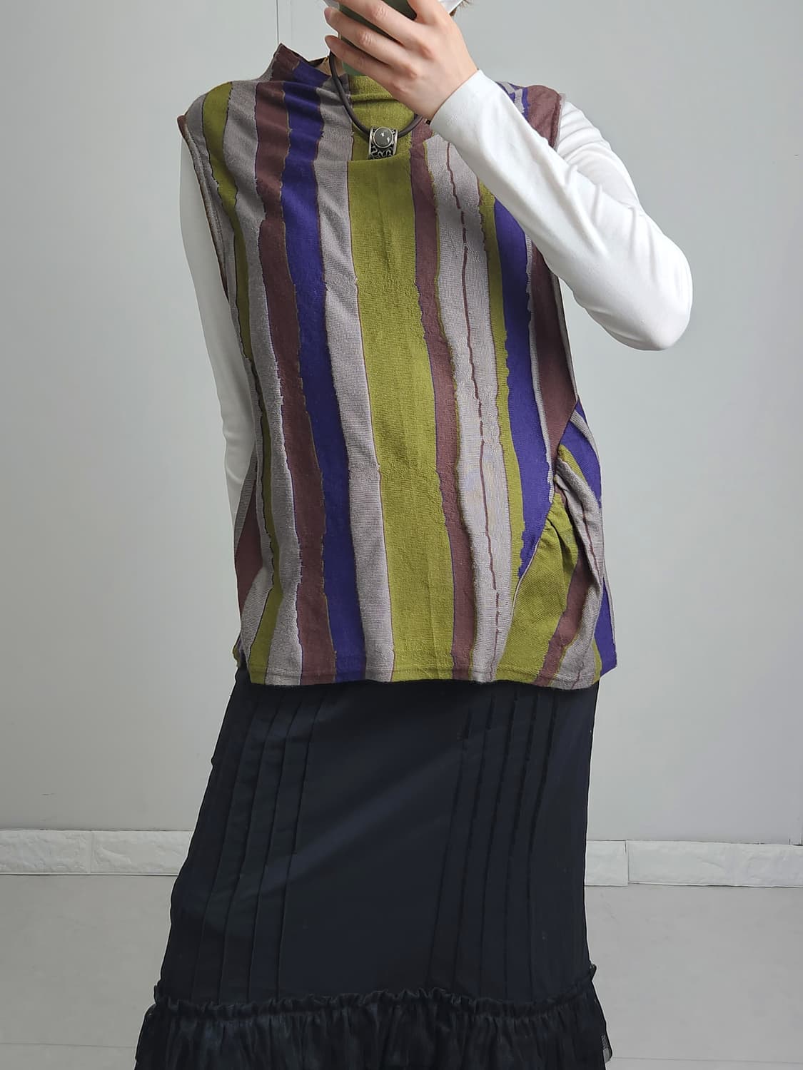 셔링 슬리브리스 베스트 상품이미지6