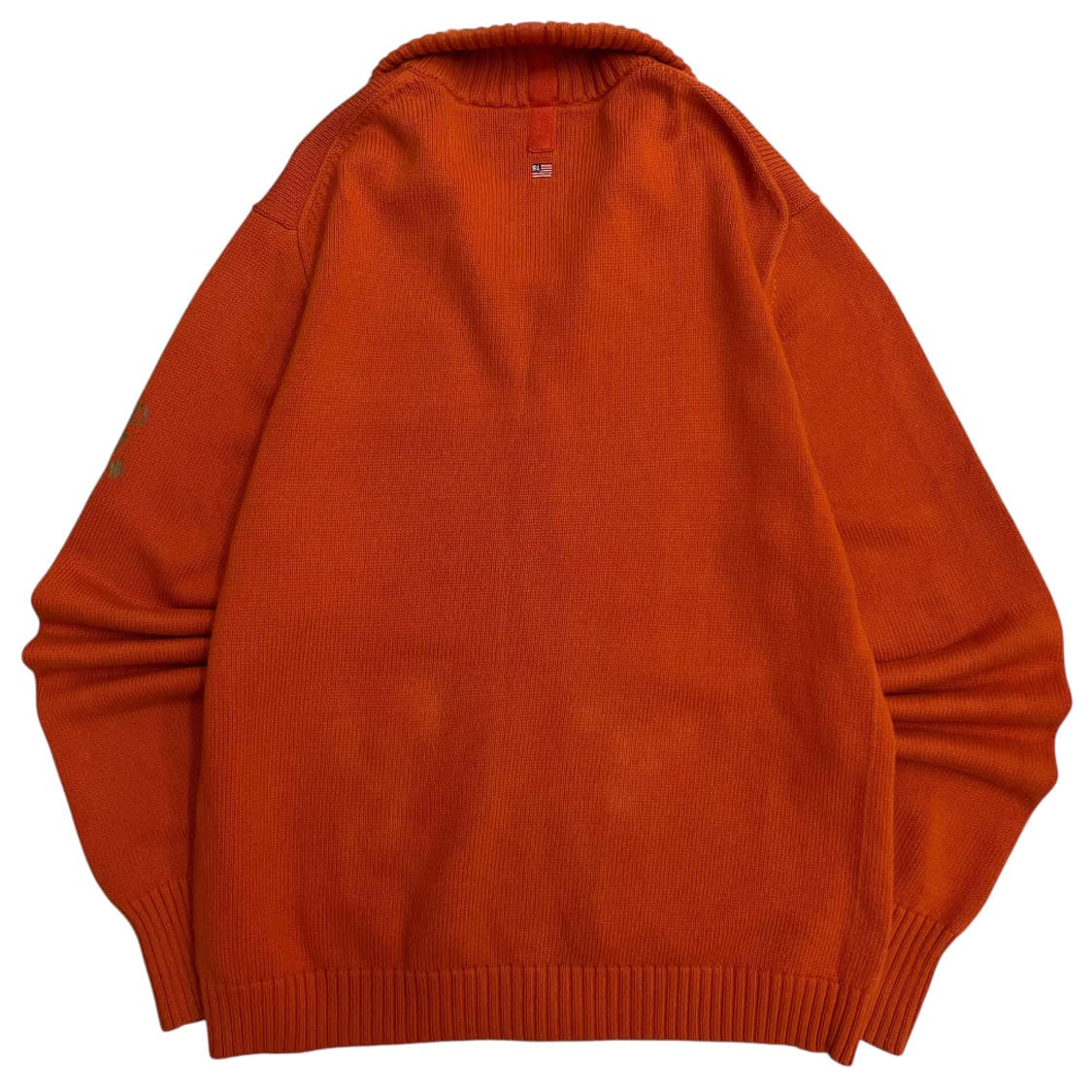 폴로 랄프로렌 패치로고 브릭오렌지 니트집업 M 상품이미지3
