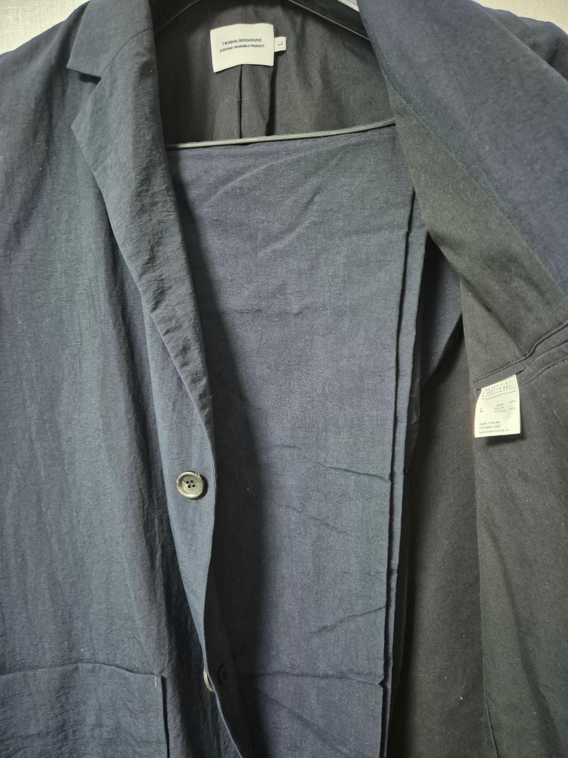 투빌더스하우스 네이비 셋업 (L사이즈) 상품이미지6