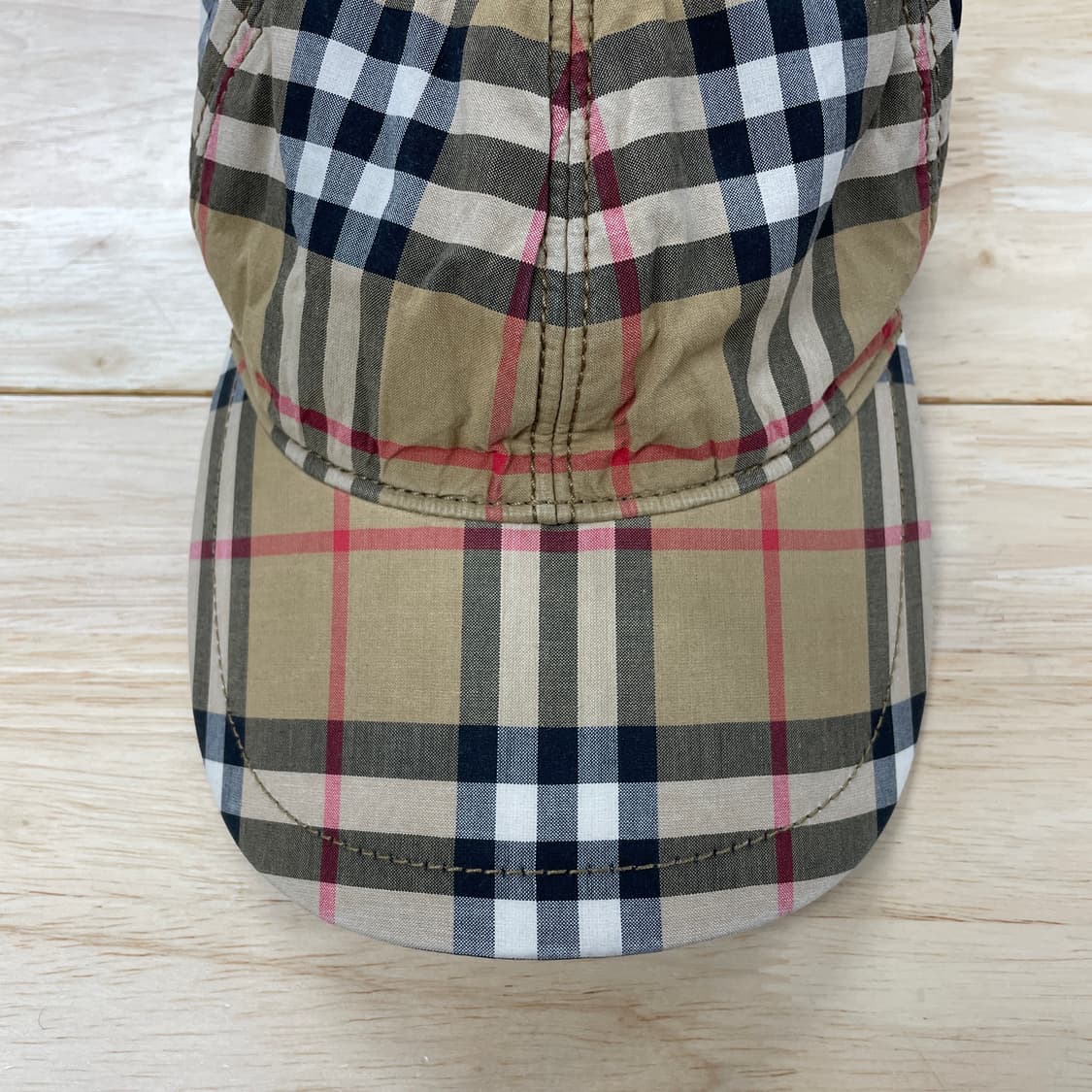버버리 체크 볼캡 M/L 상품이미지3