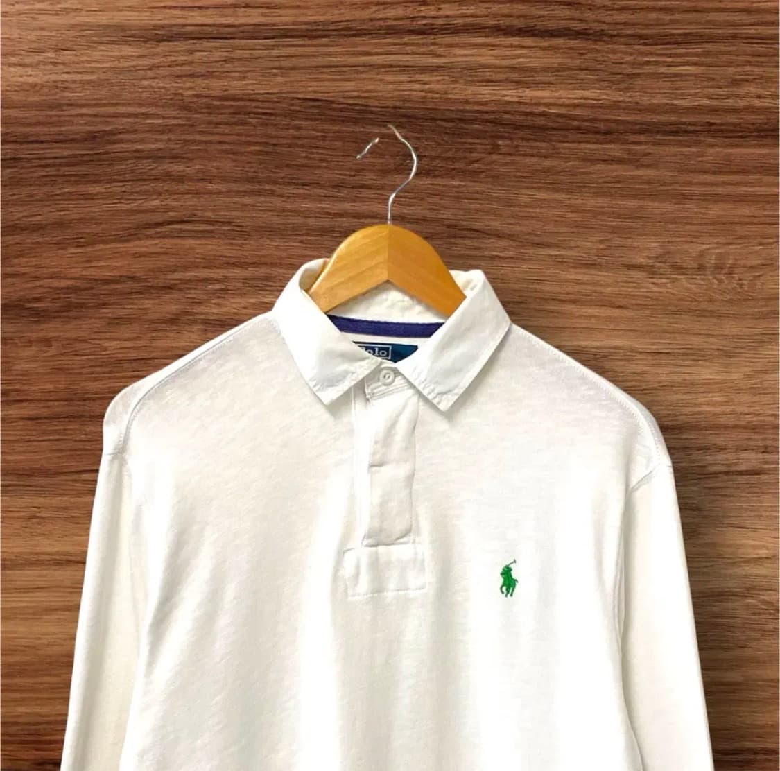 폴로 랄프로렌 화이트 럭비셔츠 M-L 상품이미지2
