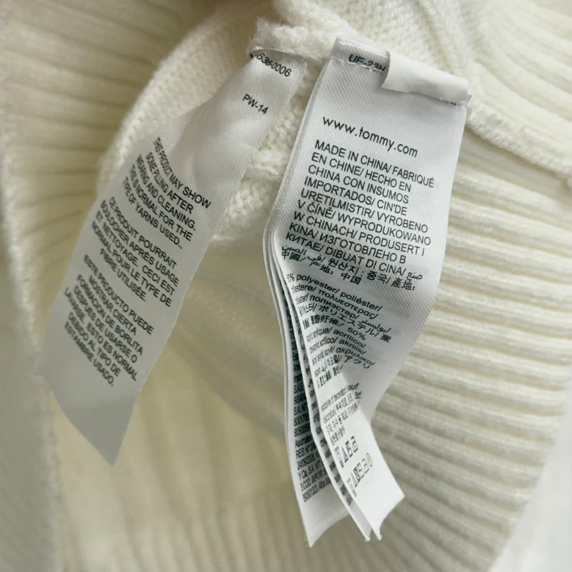 타미진스 케이블 크롭 꽈배기 니트 (XS) 상품이미지3