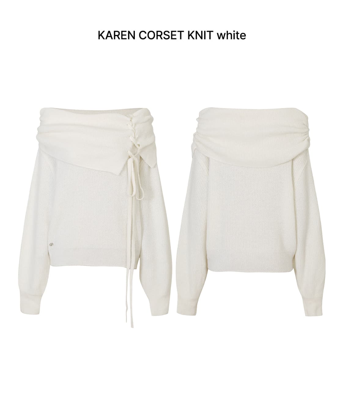 페인오어플레져 카렌 코르셋 니트 아이보리 판매합니다 상품이미지1