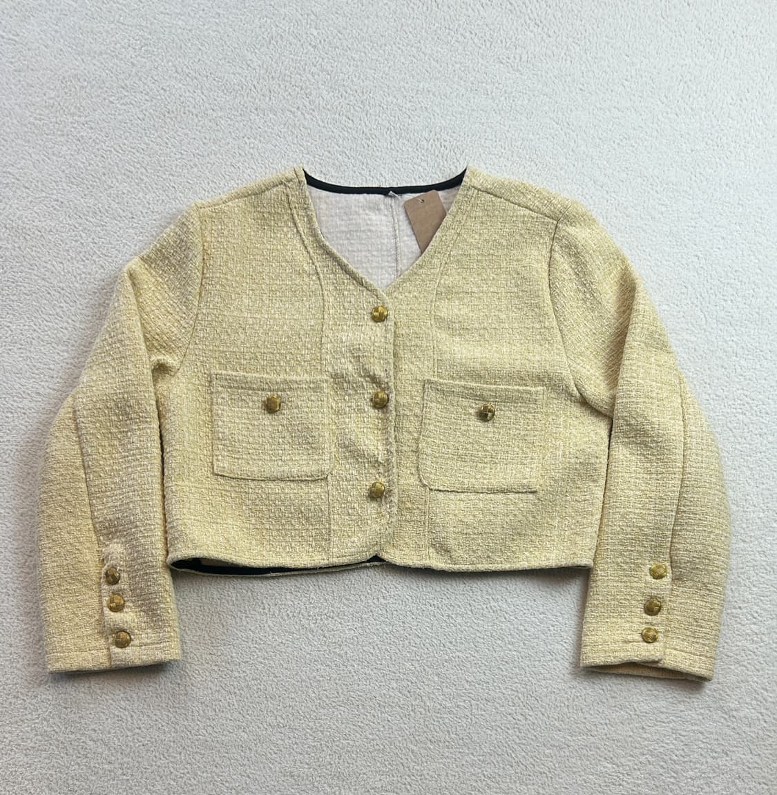 빈티지 크롭 트위드자켓 상품이미지1