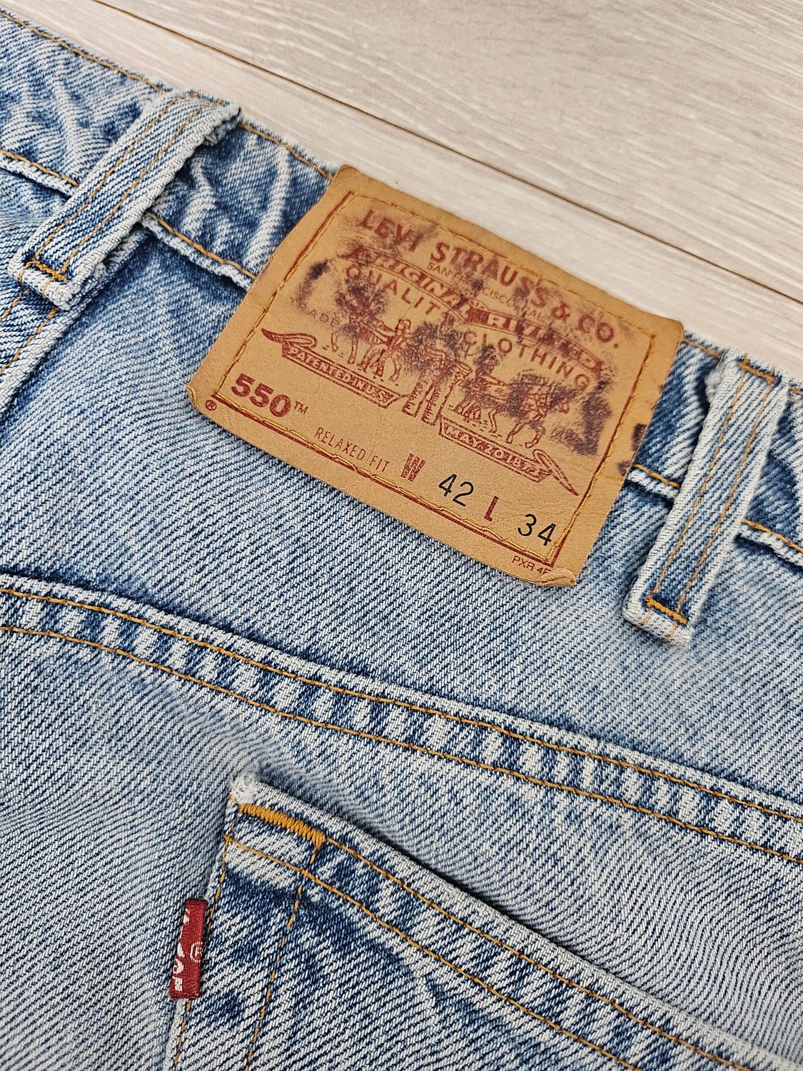 97s 리바이스 550 38사이즈  (챔피온 티셔츠 증정) 상품이미지5