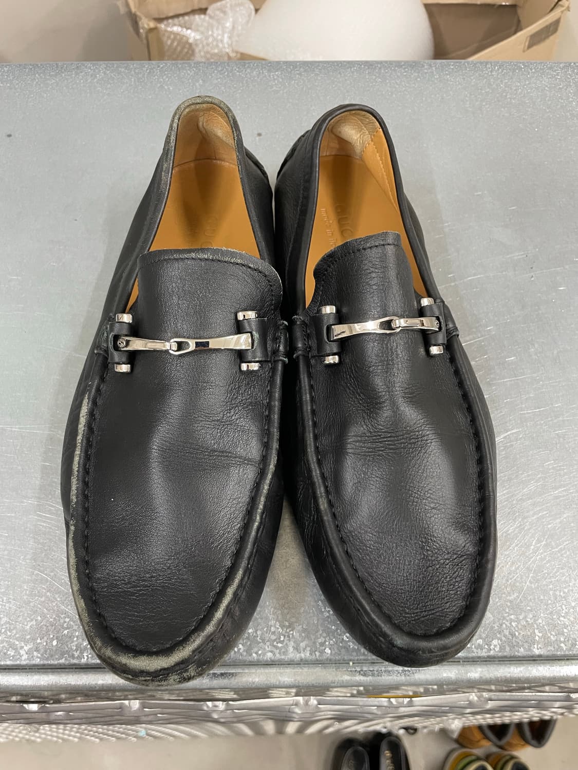 구찌 블랙 레더 홀스빗 로퍼 8 상품이미지5