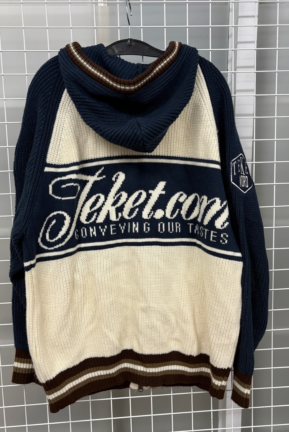 테켓 니트 집업 카디건  상품이미지5