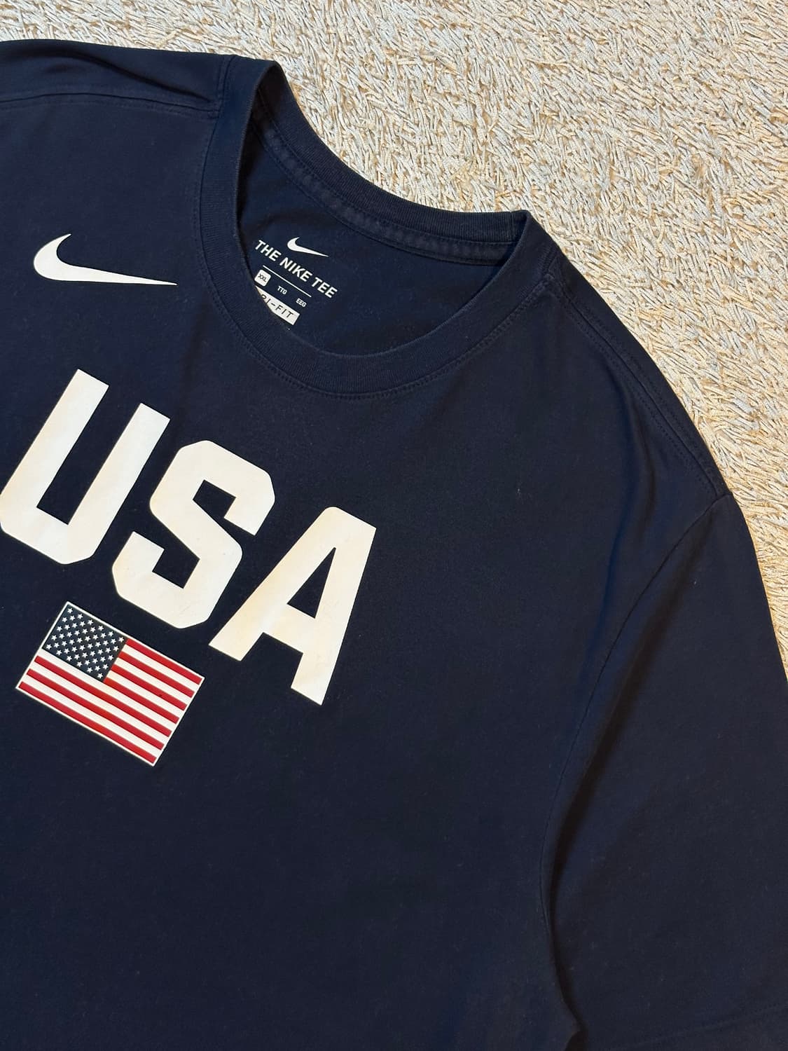 나이키 NIKE 드라이핏 USA 성조기 반팔 티셔츠 네이비 상품이미지2
