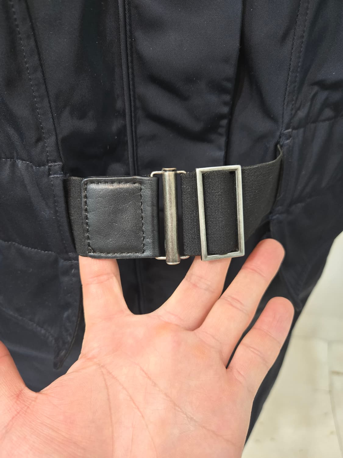 Theory 폭스퍼 벨트 롱패딩 상품이미지2