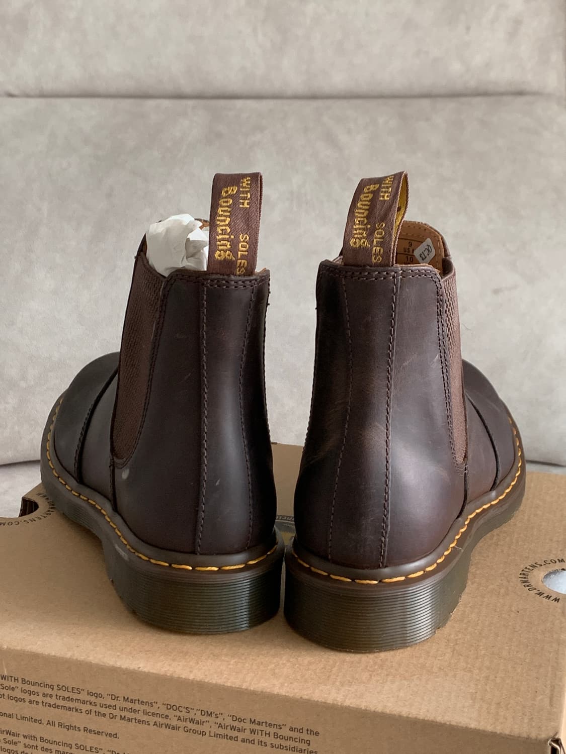 (새상품) 닥터마틴 2976 YS 다크브라운 us9 상품이미지6