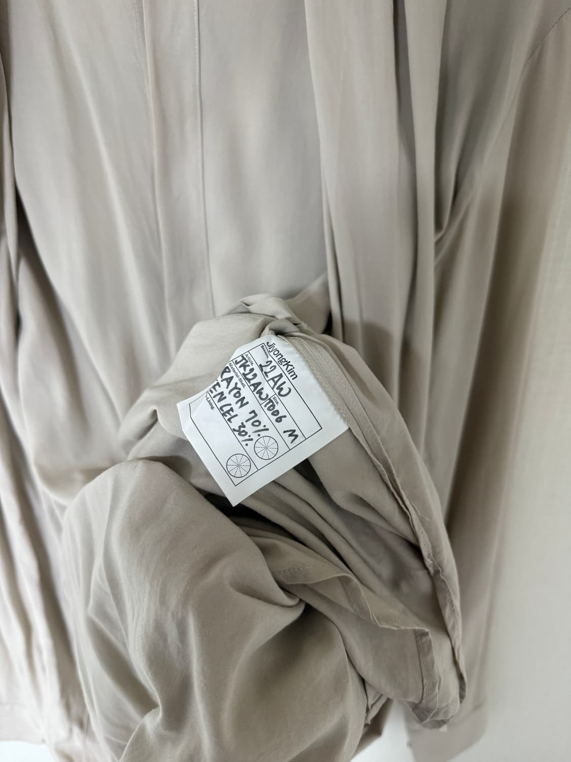 지용킴 22AW 드레이핑 셔츠 상품이미지10