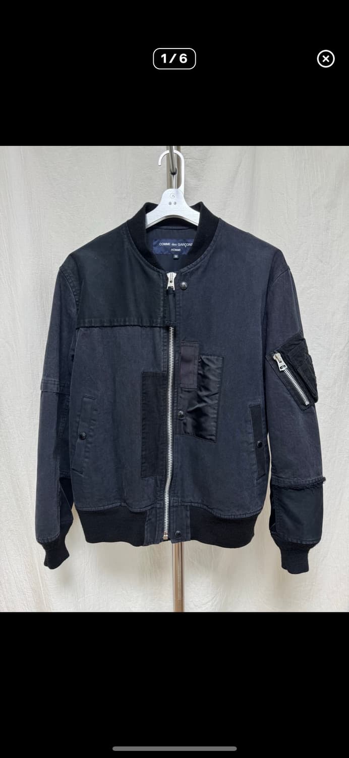 꼼데가르송 옴므 22AW 패치워크 봄버 자켓 ma-1  상품이미지1