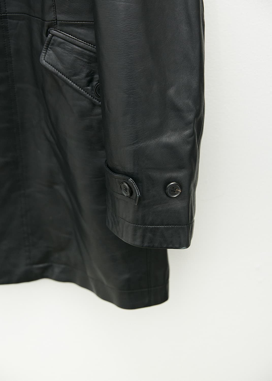 Leather Car Coat 상품이미지3