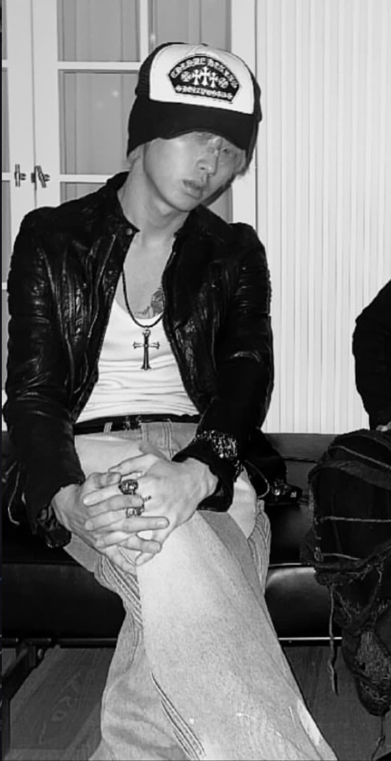 Vintage leather biker jacket 상품이미지1