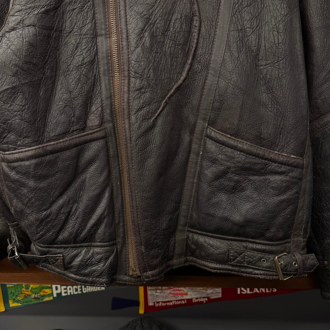 Vintage 리얼 양가죽 레더 빈티지 무스탕 B-3 쉽스킨 N139 상품이미지4