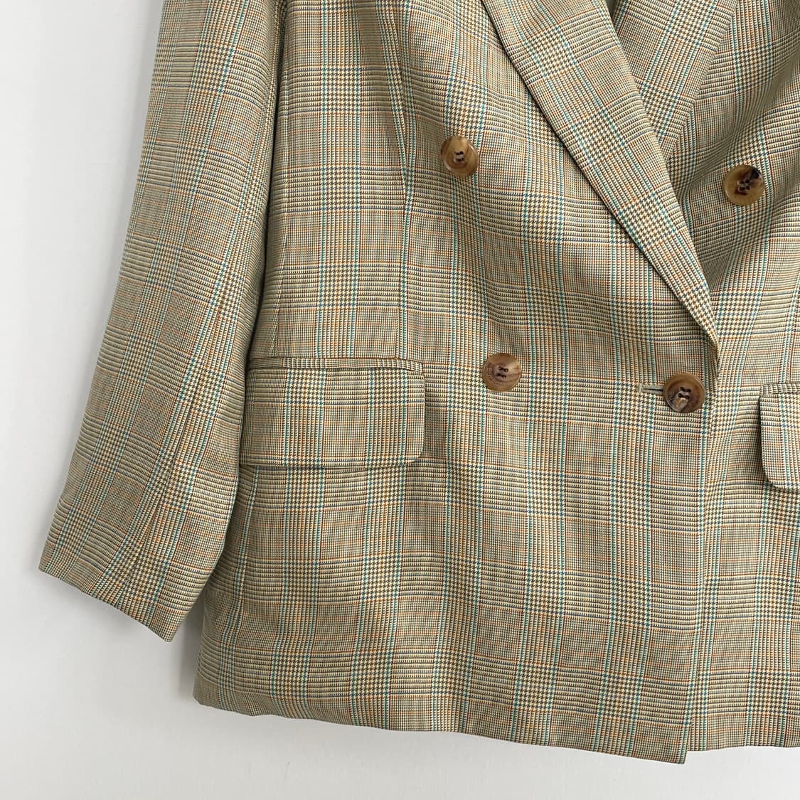 버버리 체크 더블 블레이저 팬츠 바지 셋업 상품이미지3