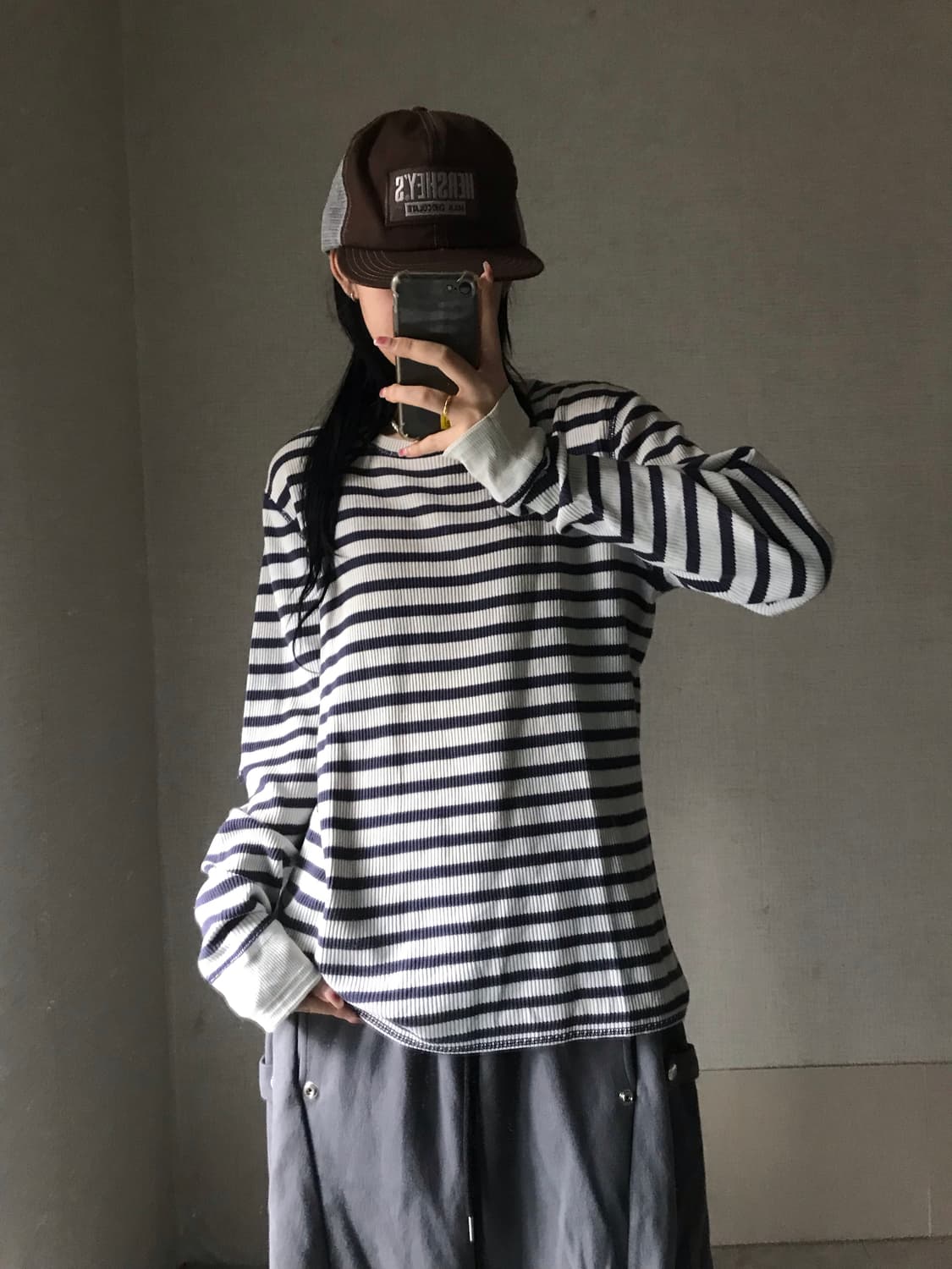 폴로 스트라이프 와플 롱슬리브 상품이미지4