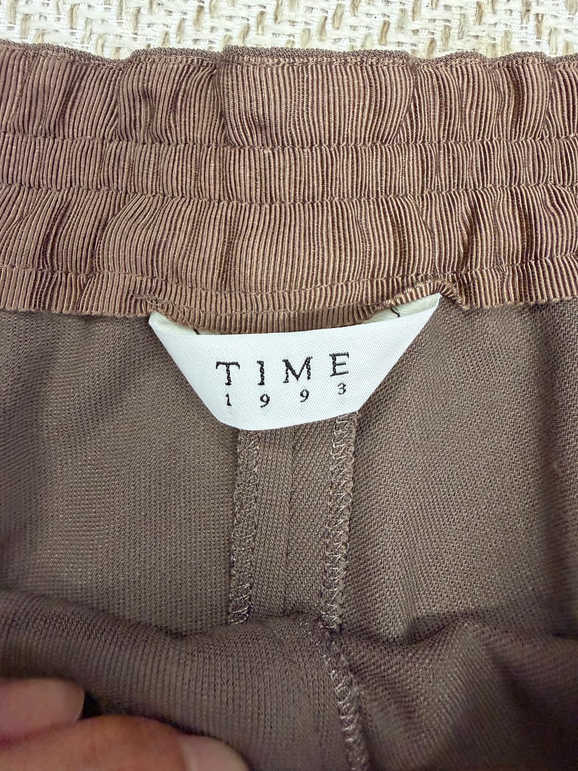 정품) TIME 타임1993 한섬 20ss 카고 팬츠 브라운 61 상품이미지5