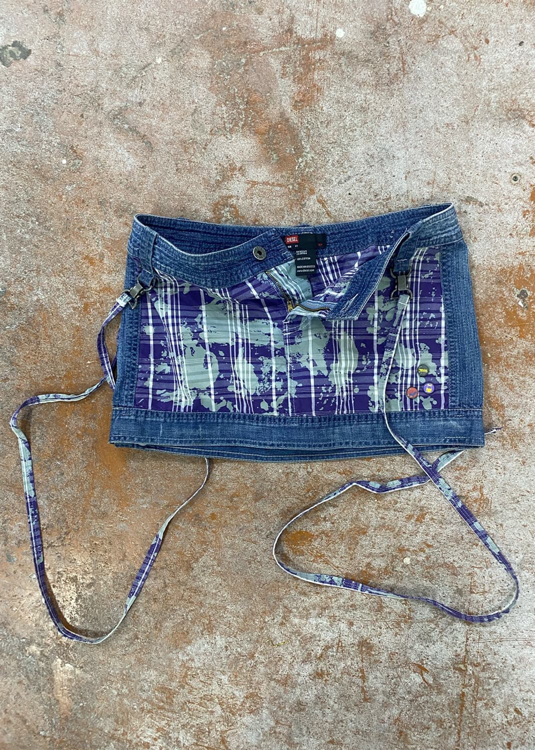 디젤 Diesel Deconstructed Strap mini skirt 상품이미지7