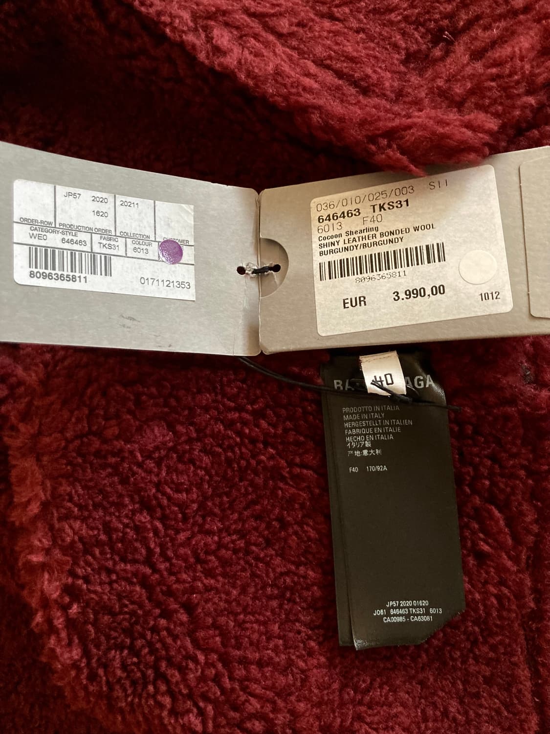 발렌시아가 cocoon 무스탕 상품이미지6