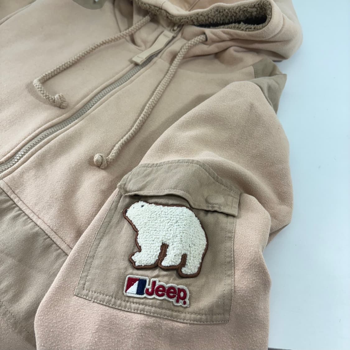 105 XL 지프 라이트베이지 후드집업자켓 상품이미지4