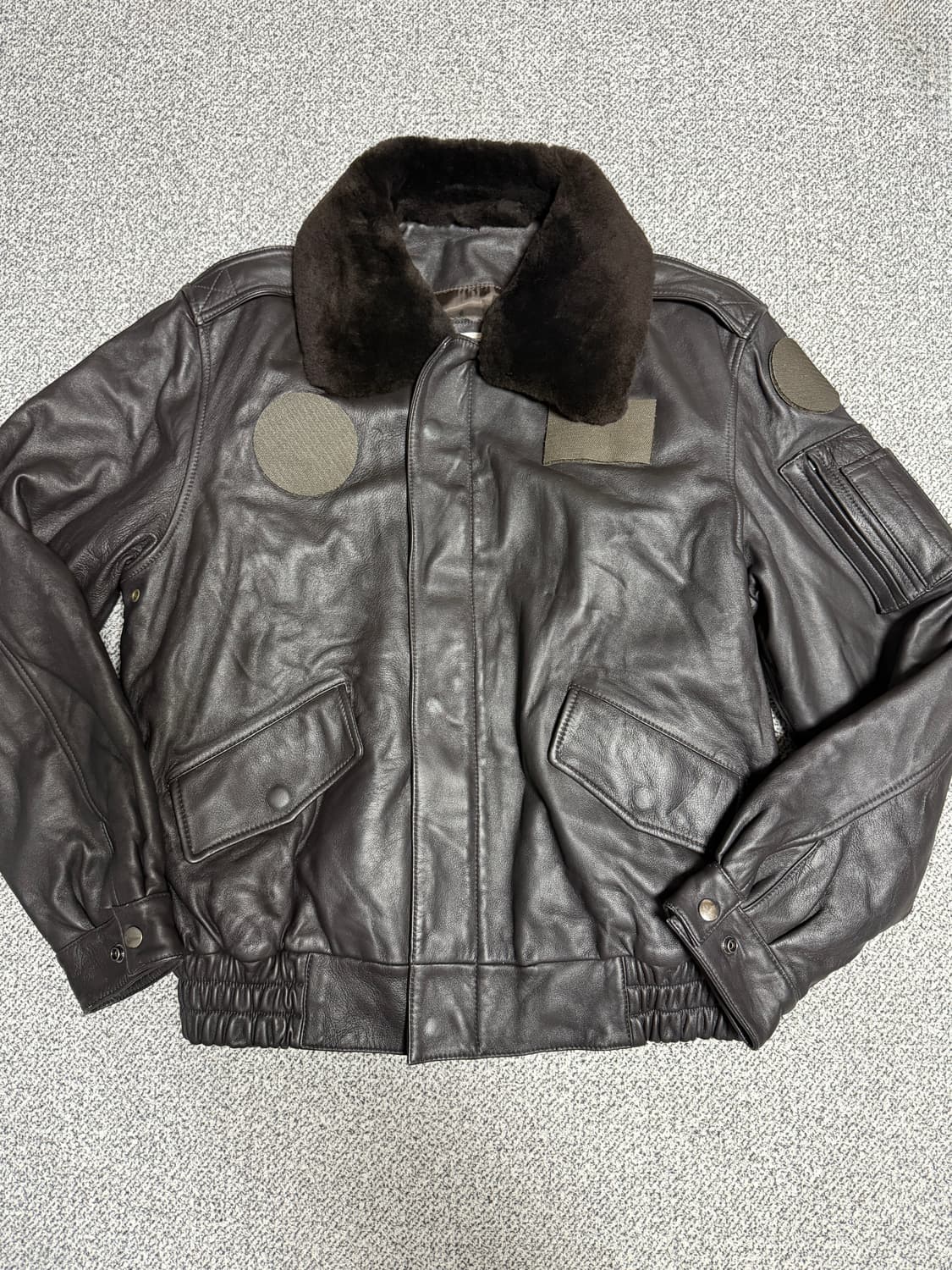 육군 조종사용 리얼레더 A-2 가죽자켓 100 새상품 데드스탁 상품이미지1