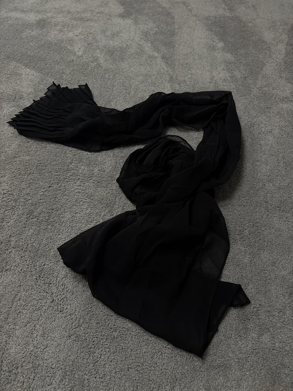 Vintage punk vkei mood silky scarf 상품이미지2