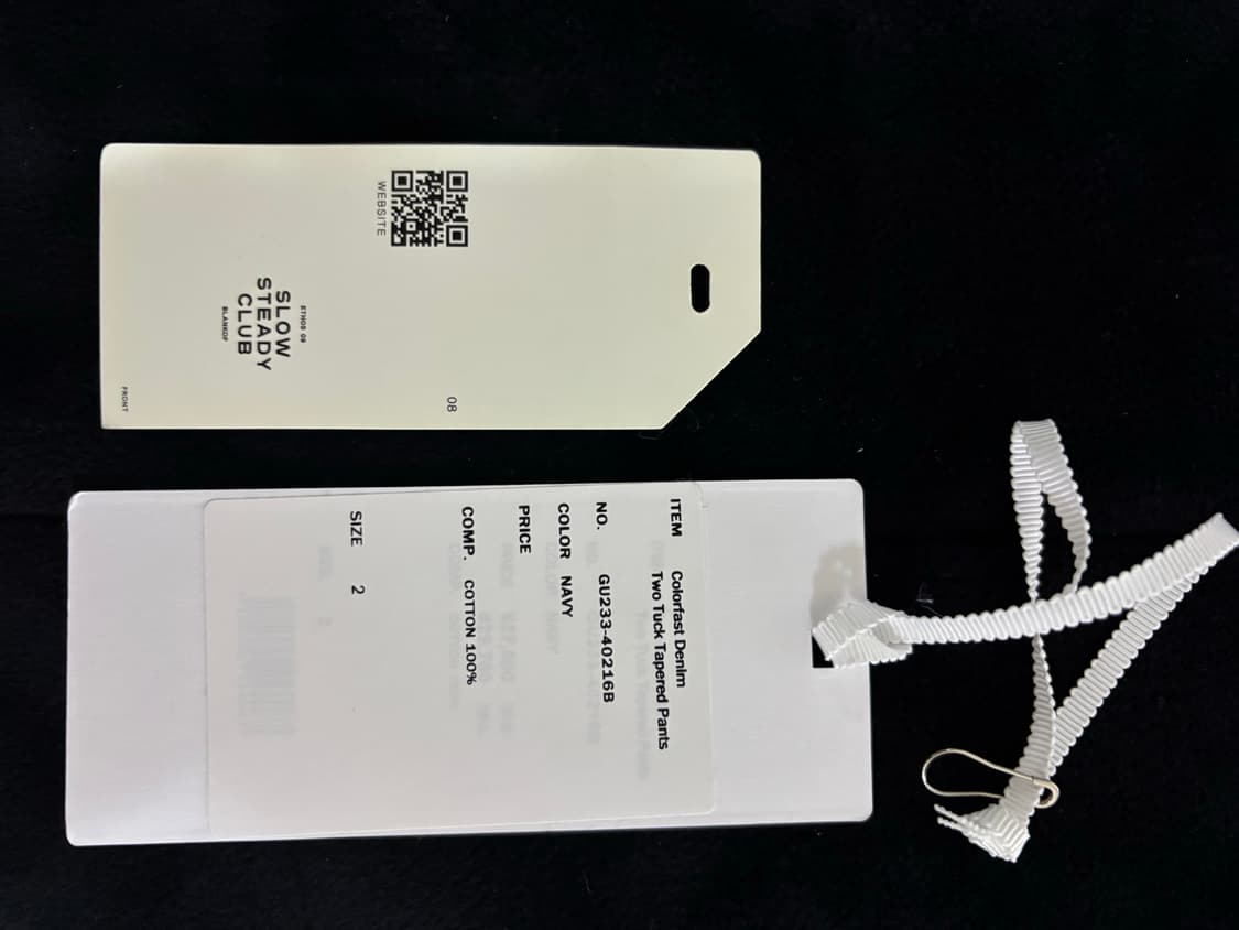 [2] 그라페이퍼 칼라패스트 투턱 데님 상품이미지4