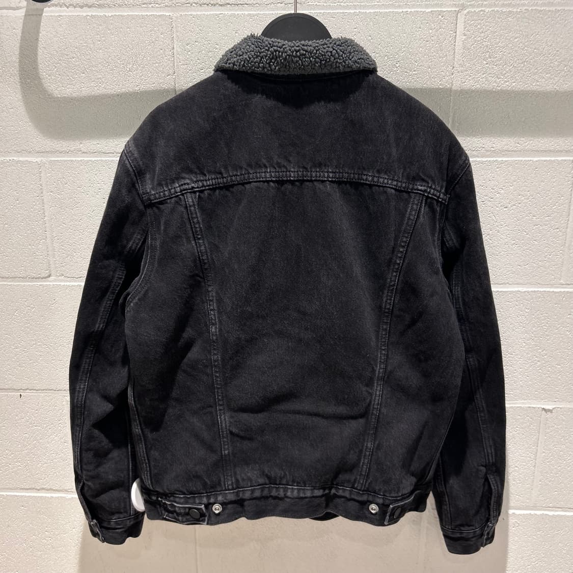 Levis Sherpa Black Denim Jacket 상품이미지9