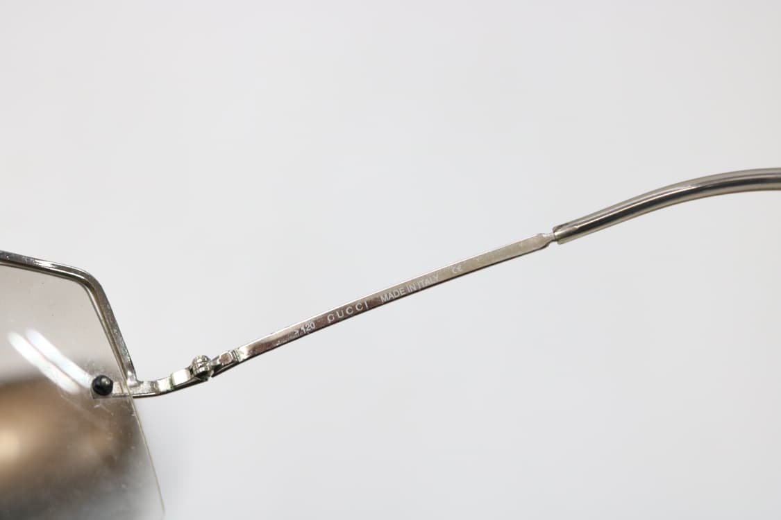 구찌 빈티지 실버 메탈 무테 고글 선글라스 상품이미지9