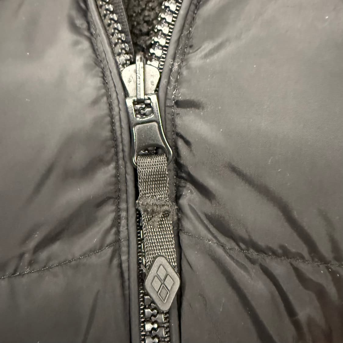 [정품/M] 몽벨 블랙 양면 경량 패딩 점퍼 b18 상품이미지8