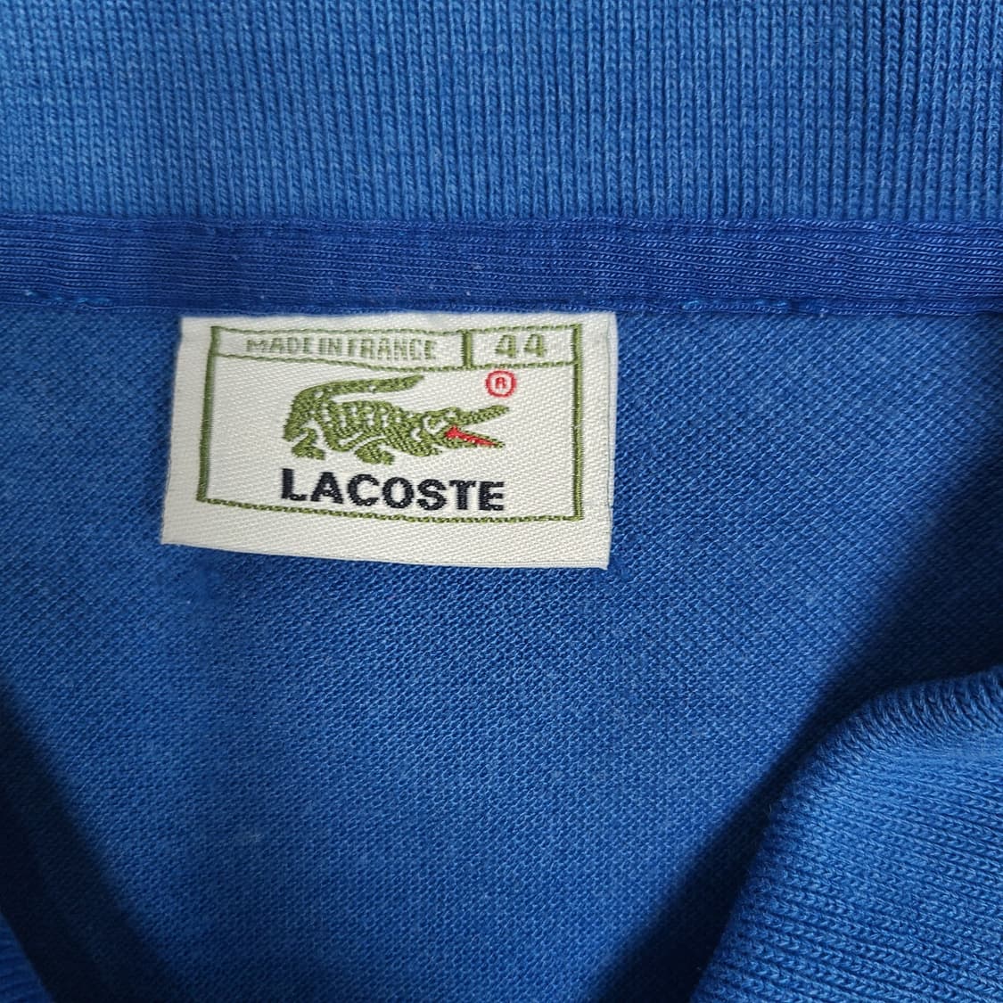 '90s Lacoste 블루 카라티(made in france) 상품이미지5