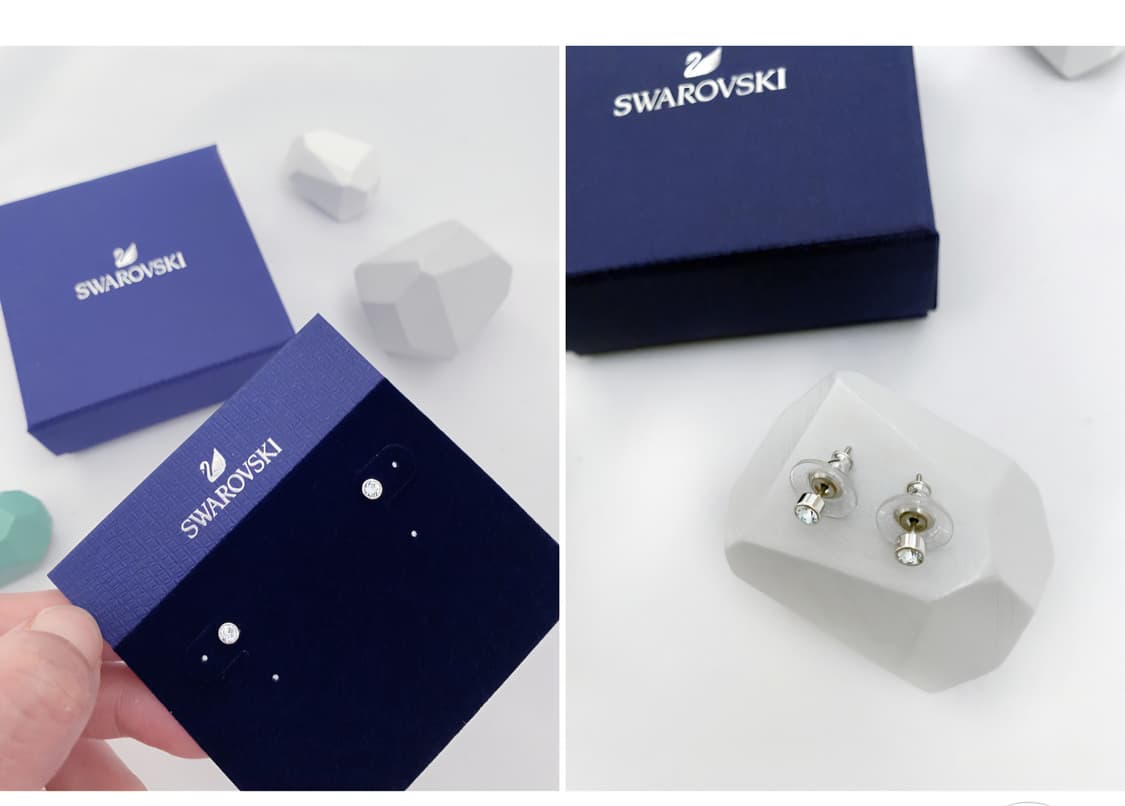 새제품)스와로브스키 심플 귀걸이 정품 상품이미지1