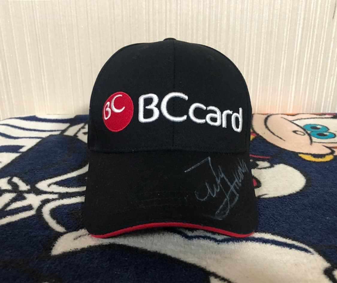 BC카드골프단 골프모자/장하나프로 싸인모자 상품이미지4