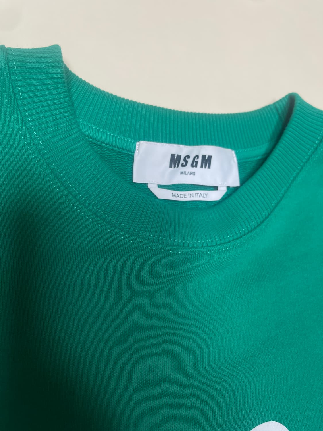 MSGM 밀라노 그린 맨투맨 S 상품이미지3