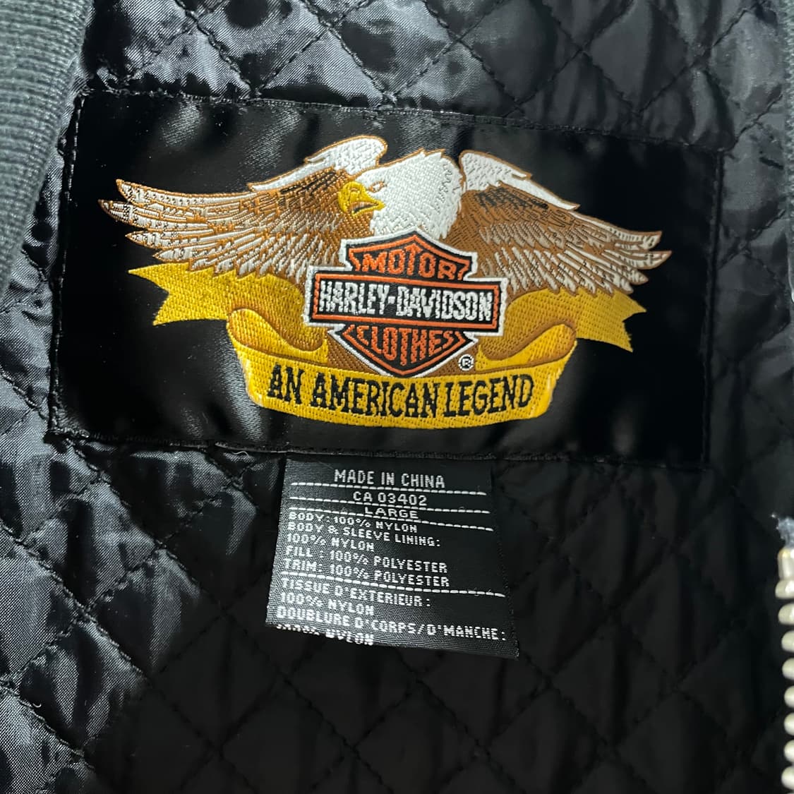 할리데이비슨/ V-Twin cam88 자수 봄버 자켓/ L 상품이미지10