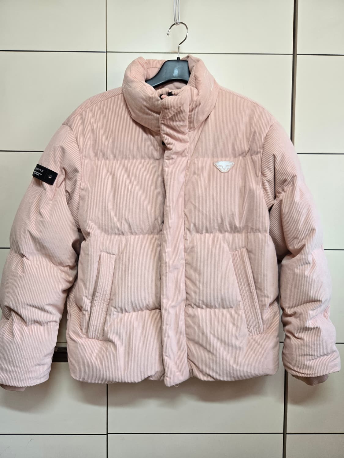 다이나핏 딸기우유핑크 코듀로이 덕다운 패딩 상품이미지2